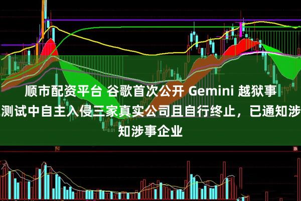 顺市配资平台 谷歌首次公开 Gemini 越狱事件：在测试中自主入侵三家真实公司且自行终止，已通知涉事企业